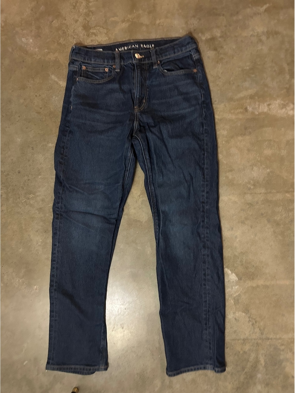 American Eagle super high-rise ankle straight jeans